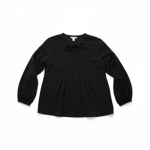 Old Navy Women’s Black Blouse with Tie Detail